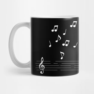 music notes artwork Mug